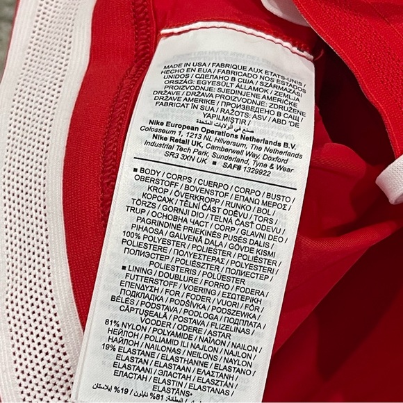 Nike Pro Elite 2” 2-in-1 Made In USA Red Brief Shorts AO8485-657 Women’s Sz XS - Picture 7 of 8